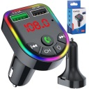 FM BLUETOOTH VYSIELAČ NABÍJAČKA DO AUTA 2x USB QC 3.0 PD