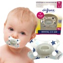 DIFRAX DENTAL cumlík 0-6M TRANSPARENTNÝ S HVIEZDAMI