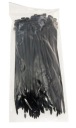 Sťahovacie pásky 20 cm, čierne 100 ks, DAN04-BLK