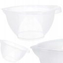 PLASTOVÁ MISKA, oválna, priehľadná, 3l, na kuchynské miešanie s odmerkou