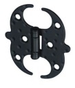 Ozdobný šróbovací pánt čiernej farby, MEDIUM 100/91mm