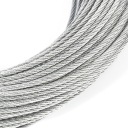 Oceľové lano pozinkované 4mm výplet 6x19 pozinkované 1m