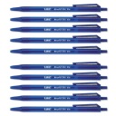 Modré guľôčkové pero 1mm BIC Round Stic Click 10 ks