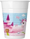 Jednorožec plastové poháre 200 ml 8 ks.
