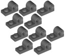 LEGO doska 1x2 otvor C. Grey (11458/6019987) x10