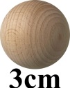 Bukové drevené BALLS Sphere BALLS 30mm