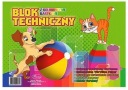 Farebný technický blok A4 8 listov 160g/m Protos