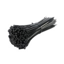 NYLONOVÉ SVORKY ČIERNE KABELOVÉ SPOJKY 3,6x300MM 100 KS