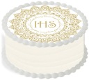 Oblátka na torte 20 cm Prvé sväté prijímanie IHS