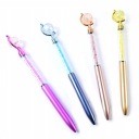 BALLPOINT GLOBUS DARČEK K NARODENINÁM KU DŇU ŽIEN MODRÁ NÁPLŇOVÁ SADA 4 ks