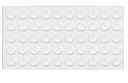 50x Nárazník, samolepiaci silikónový tlmič fi10
