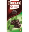 tmavá čokoláda s mätou bez cukru TORRAS