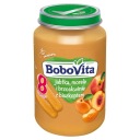 Bobovita jablká, marhule, broskyne a piškóta 190g