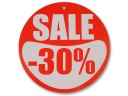 OKRUHÁ ŠTÍTOK CIRCLE FI 30CM -30% REKLAMA