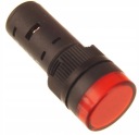 Kontrolka napájania 16mm 24V červená AD16-16