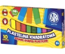 Štvorcová plastelína 10 farieb ASTRA