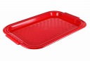 ČERVENÝ KUCHYŇSKÝ TYČOVÝ PODSÍK PLAST OBDŽNÍKOVÝ VEĽKÝ 45X30