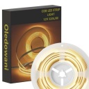 COB LED pás 12V 10W 900 Lumenov/m 320Led/m IP20 TEPLÁ BIELA