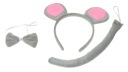SUPER Grey Mouse Set CA098 Čelenka na myš s mu