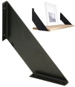 DEKORATÍVNA PODPORKA POLICE 200 x 200 mm ČIERNA PRE PODPORU DOSKY DRŽIAK POLICE