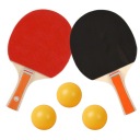 2x PING-PONOVÉ RAKTY S LOPTIČKAMI SÚPRAVA NA STOLNÝ TENIS