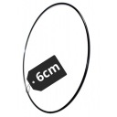 Macrame Dream Catcher Ring Kovový Round Ring Circle Black DIY 6cm