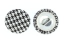 Gombíky na čalúnenie kryté Houndstooth 20mm R32 10ks