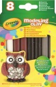 Crayola plastelína 8 ks BALENIE PRÍRODNÉ FARBY ODTIENE HNEDEJ A BIELEJ