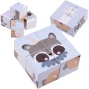 Drevené kocky puzzle zvieratká obrázky ZA4114