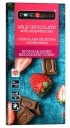 MLIEČNA ČOKOLÁDA S JAHODAMI BEZ PRIDANÉHO CUKRU