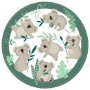 Koala taniere, okrúhly papier, 23 cm / 8 ks.
