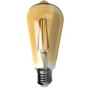 E27 LED 8W FILAMENTOVÁ Edisonova žiarovka VEĽMI TEPLÉ dekoratívne SLIZ
