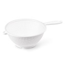 Biely cedník na cestoviny kuchynský cedník na zeleninu a ovocie S RÚČKOU 22cm