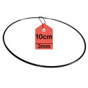KOVOVÝ Prsteň PRE LAVAČOV SNÍKOV Prsteň MACRAME ČIERNA 10CM