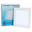 LED PANELOVÉ STROPNÉ SVETLO 12W / FARBY