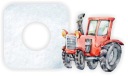 NÁLEPKA spínač svetla kontakt TRAKTOR nálepka izba pre chlapca a deti