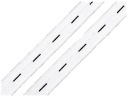 Gombíková elastická páska s otvormi 2cm 20mm - 5m Biela