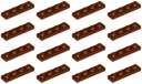 LEGO 3710 TANIER 1x4 hnedá NOVINKA (10g) 16 ks.