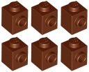 LEGO 87087 TEHLA 1x1 hnedá == (3g) 6 ks.