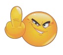 Nálepka Nálepka Smiley Yellow Emoji Finger UV