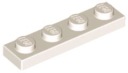 LEGO TANIER 1X4 BIELY ČÍSLO 3710 - 3 KS