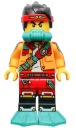 Figúrka mk065 LEGO MONKIE KID potápača s plutvami
