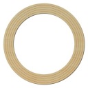 Drevené obrúčky, 5 ks, leštené, tl. 4 mm 32-40 cm