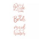 UMÝVAJÚCE TETOVANIE Slepačí párty Bride to Be 13x
