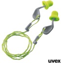 Zátky na šnúrke, jednoduché vloženie UVEX xact-fit