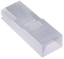 SAGI Kryt konektora, jednofázový, rovný, 6,3 mm, teplota max 120°C, nylon, 20 ks.