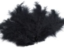 Ozdobné pštrosie perá, 9-16 cm, čierne