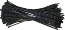 Sťahovacie pásky, čierne, 4,5x200mm, 100 kusov