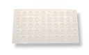 50x Silikónová zarážka dverí 7x1,5 mm, samolepiaca