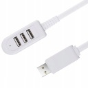 HUB 3x USB 120 cm SHORT PORT SPLITTER